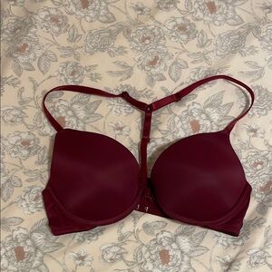 PINK Push Up Burgundy Bra